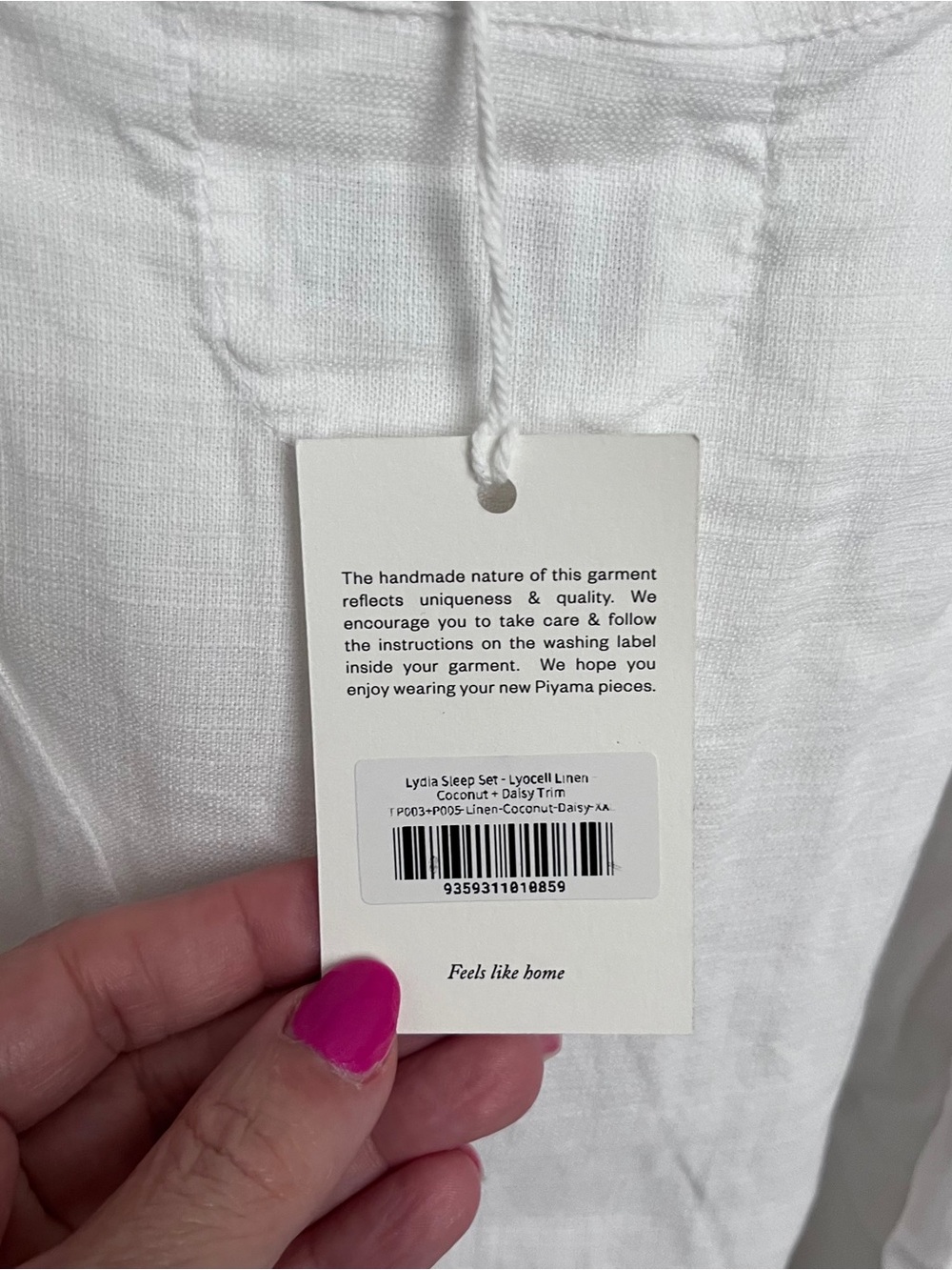 NWT Piyama Lydia Sleep Set White Size Large - Picture 10 of 12